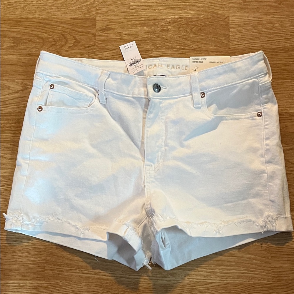 American Eagle Outfitters Women's Crisp White Jean Shorts